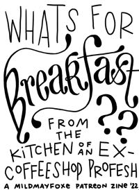 Image 1 of One Sheet Breakfast Zine