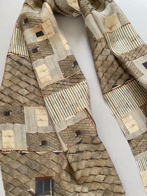 Image of Croft house, printed silk chiffon scarf