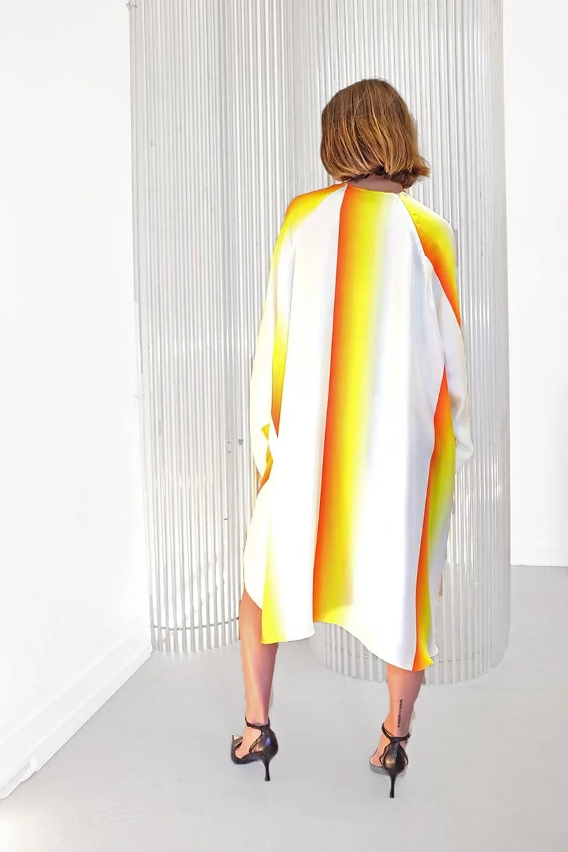 Image of Dress 1 PRESS SAMPLE 70 % off - Silk twill - Sunray 