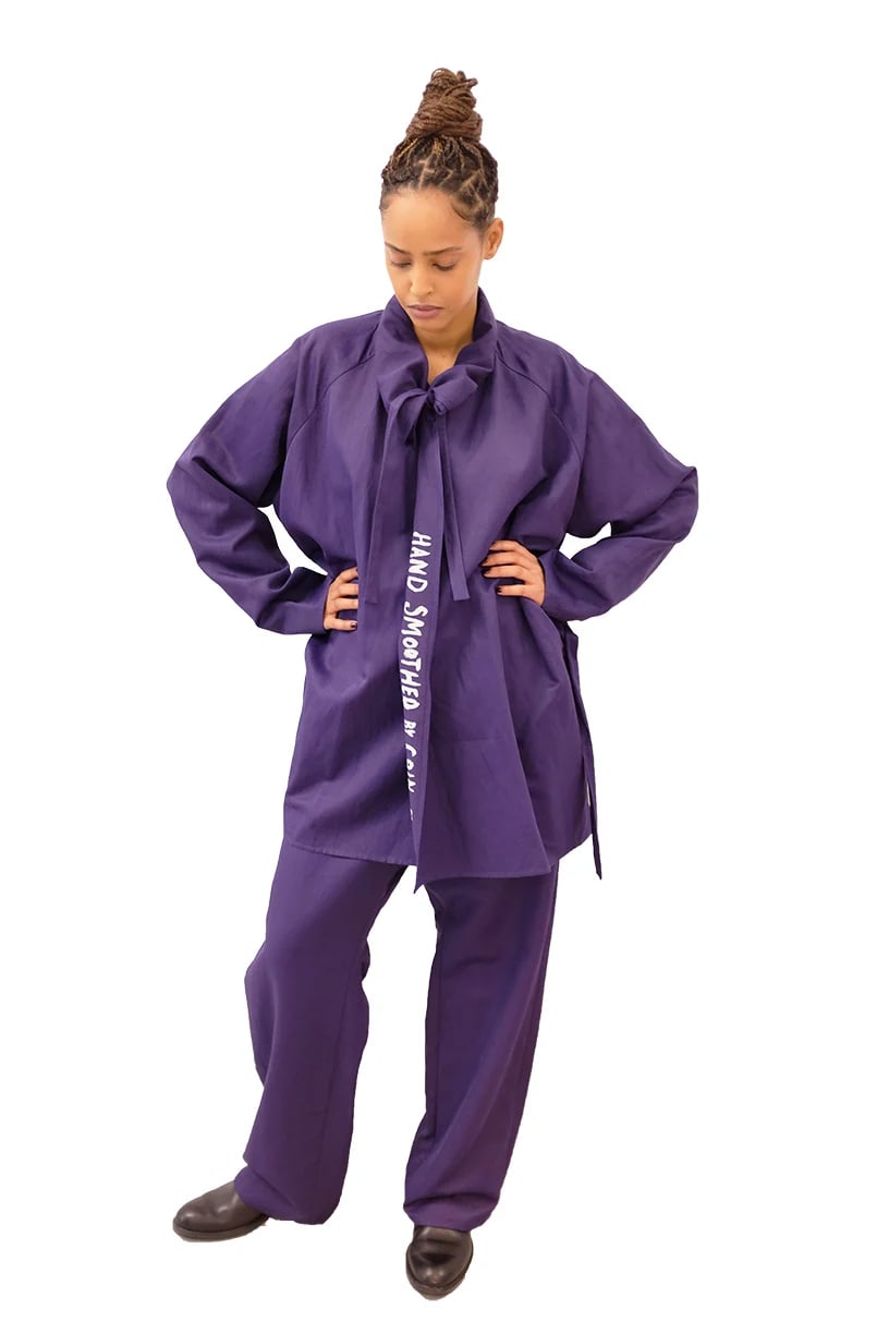 Image of FOS Trousers - 50 % off - Women size M, L - Dark Purple