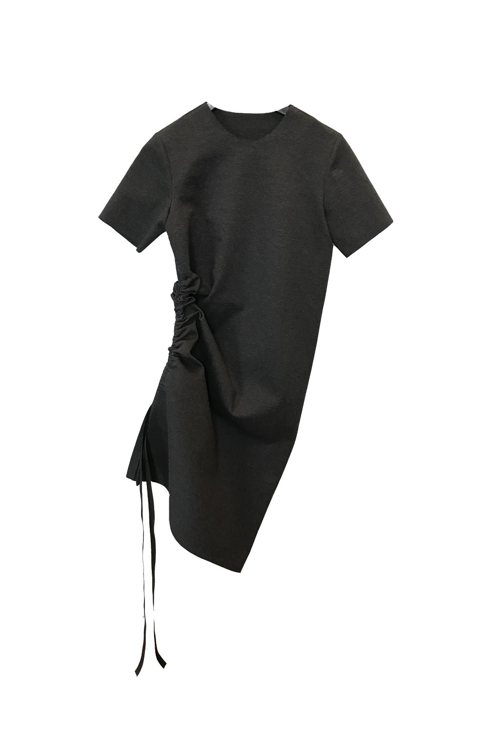 Image of Shift Dress - 40 % off - Organic Cotton - Dark grey melange