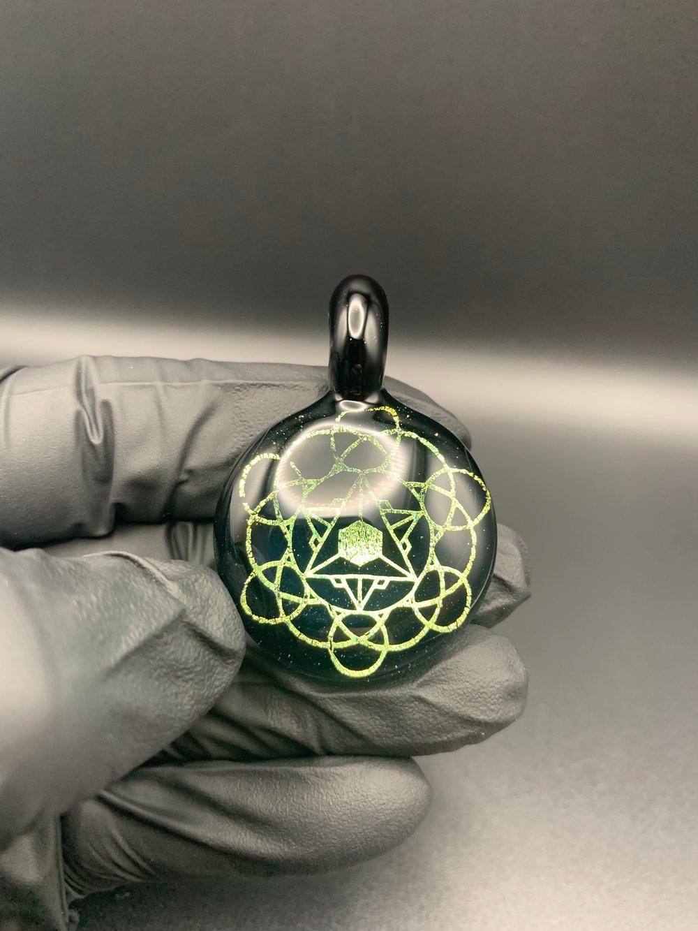 SACRED GEOMETRY DICHROIC GLASS PENDANT