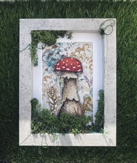 Image 1 of Stitched fungi artwork