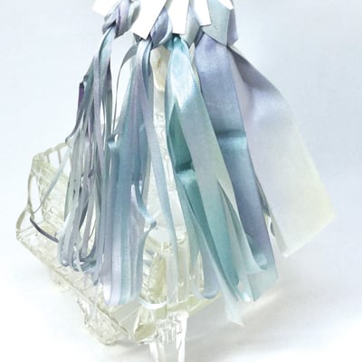 Image of Seafoam 109 Hand Dyed 3.5mm Silk Ribbon by Mary Jo Hiney Designs