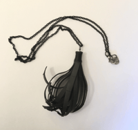 Image 2 of Bicycle Tube Tassel Necklace