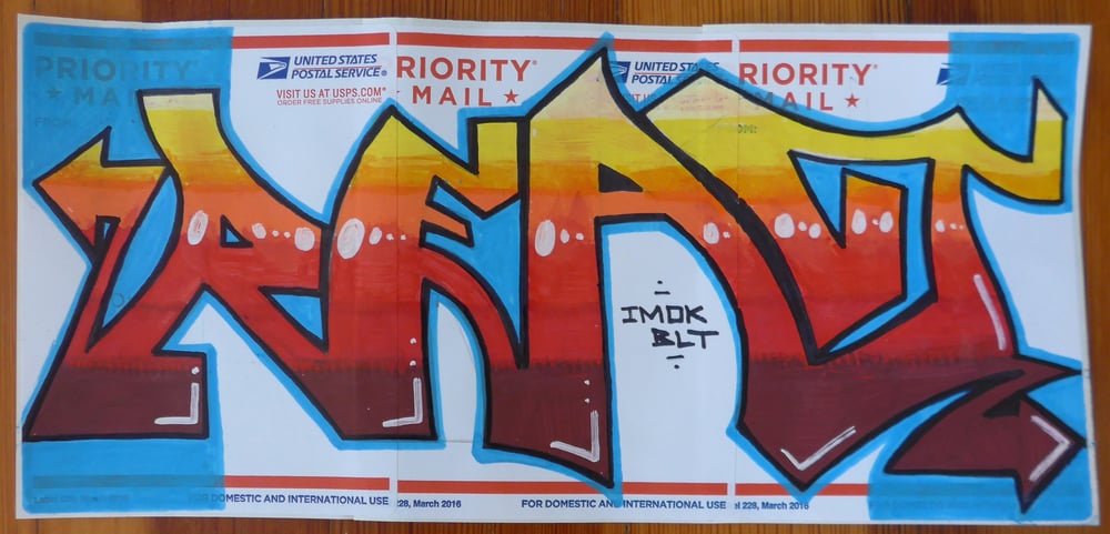 Image of REACT IMOK BLT Postal Label 228