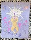 Pretty Pussy Cosmic Messenger Riso Print