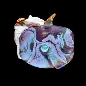 Image of XXXL. Rainbow Puking Unicorn - Flamework Glass Sculpture