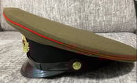 Image 2 of (USSR) Soviet / Russian Army Sergeant Visor Cap - Artillery & Tank Forces