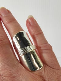 Image 1 of Sterling Silver Shield Ring 