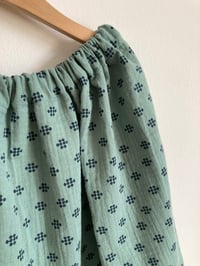 Image 3 of Easy Skirt- sea green gauze