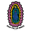 Pray For The Waves Sticker