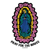 Pray For The Waves Sticker
