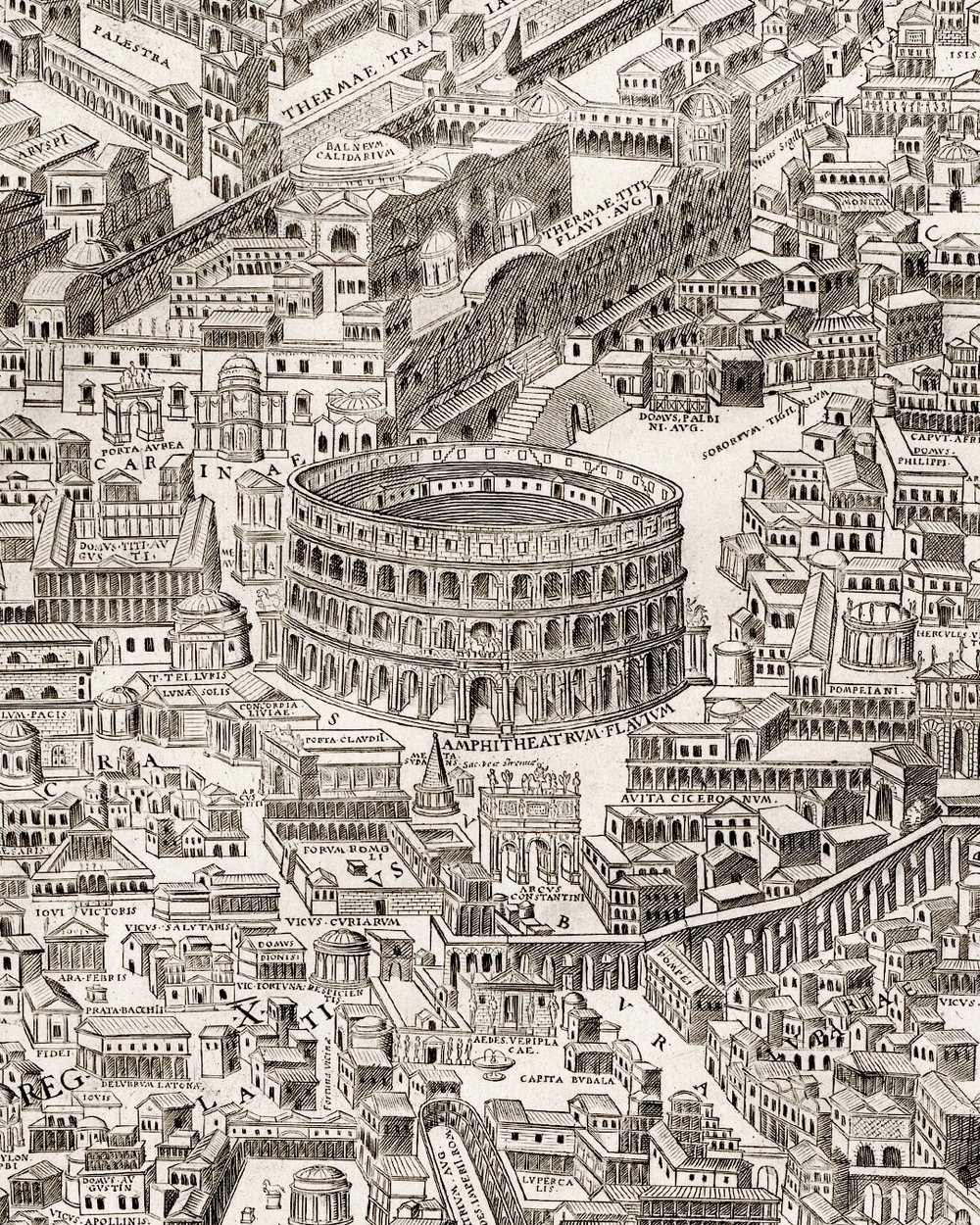  "Map of Rome in the Roman Era" (1773)