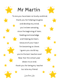 Image 1 of Thanks for being my teacher! 
