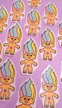 Troll Glitter Sticker