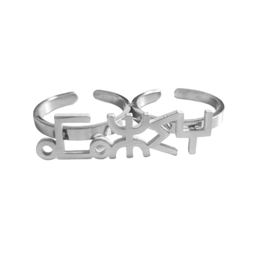 Image of AMZGH SIGNATURE DOUBLE RING BY BERBERISM