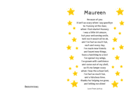 Because of you card 