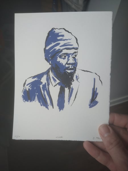 Image of Thelonious Monk Screen Print