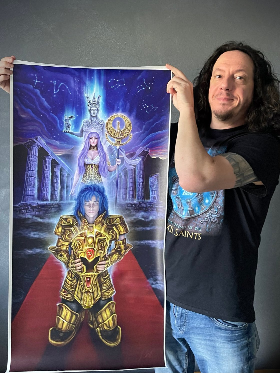 Image of Saint Seiya - "the redemption" maxi-print on 400gr. fine art canvas. limited ed. of 5 pcs