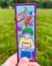 Image 3 of Dorm Life - BakuDeku Embroidered Keychain
