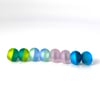 Colorful Horizons: A Strand of 8 Beads. Ready to Ship.