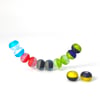 Colorful Horizons: A strand of 12 Beads. Ready to Ship.