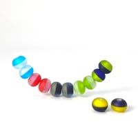 Image 1 of Colorful Horizons: A strand of 12 Beads. Ready to Ship.