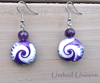 Purple Swirl Earrings