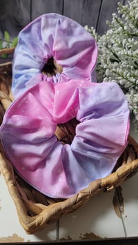 Image 1 of Pastel galaxy jumbo scrunchie 