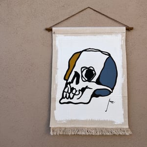 Image of Abstract Skull Tapestry 