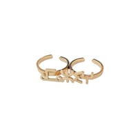 Image 2 of GOLD AMZGH SIGNATURE DOUBLE RING BY BERBERISM