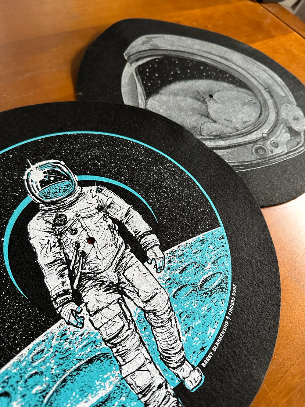  Space Felt Record Slip Mat (Double Sided)