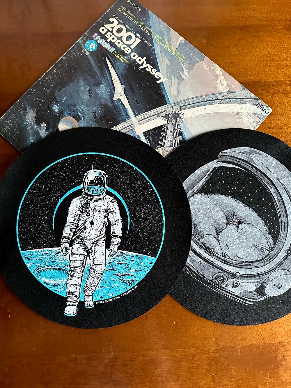  Space Felt Record Slip Mat (Double Sided)