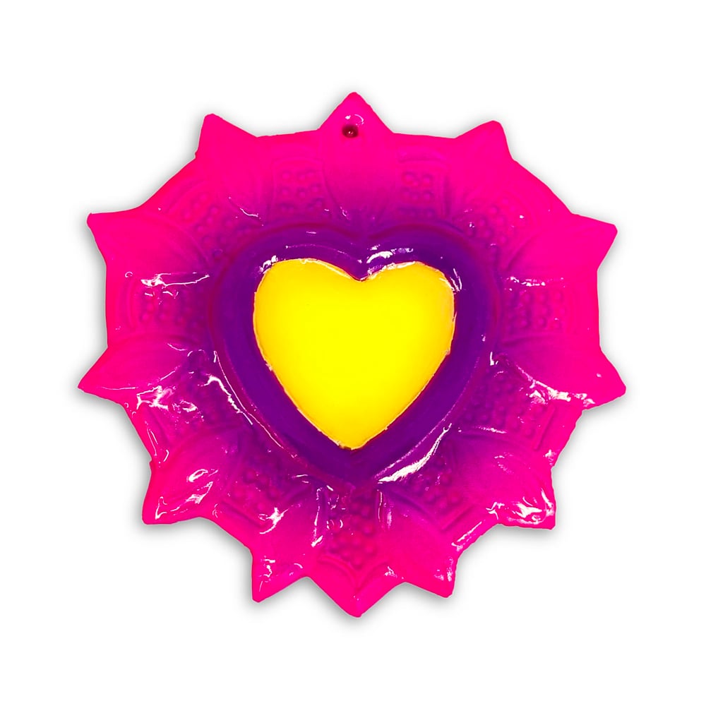 Image of Milagrito 1 magenta-morado con amarillo