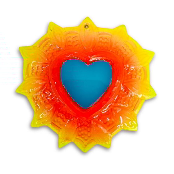 Image of Milagrito 1 amarillo-naranja con azul