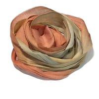 Image 5 of 10YD SAHARA  HAND DYED SARI SILK RIBBON/HAND DYED BY COLOR KISSED SILK