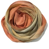 Image 4 of 10YD SAHARA  HAND DYED SARI SILK RIBBON/HAND DYED BY COLOR KISSED SILK