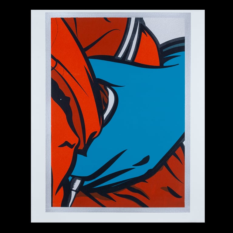 It Was Cold That Night... in orange Print