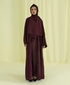Abaya Set With Schiffli Embroidery