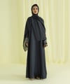Abaya Set With Embroidered Cuffs