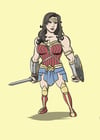 Little Beefy Print- Wonder Woman