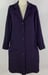 Image of Deep Aubergine Quilted Long Trench