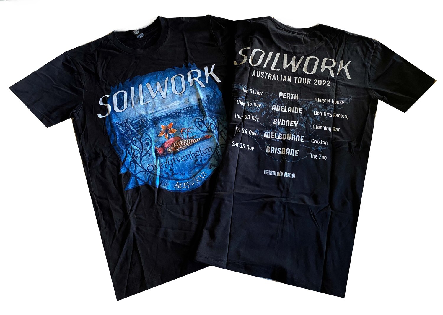Image of SOILWORK - Aussie Tour T'shirt 2022 - Övergivenheten album design