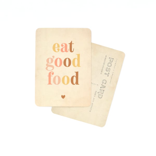Image of Carte EAT GOOD FOOD / ARC EN CIEL