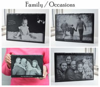 Image 1 of Family / Occasions Laser Engraved On A4 Slate