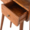 Mini Mid Century Console Table - Chestnut