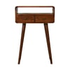 Mini Mid Century Console Table - Chestnut