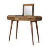 Dressing Table with Foldable Mirror - Natural