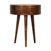 Semi Circular Bedside - Chestnut